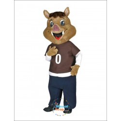 Cute Boar Mascot Costume