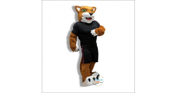 Friendly Cougar Mascot Costume