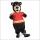 Happy Black Bear Mascot Costume