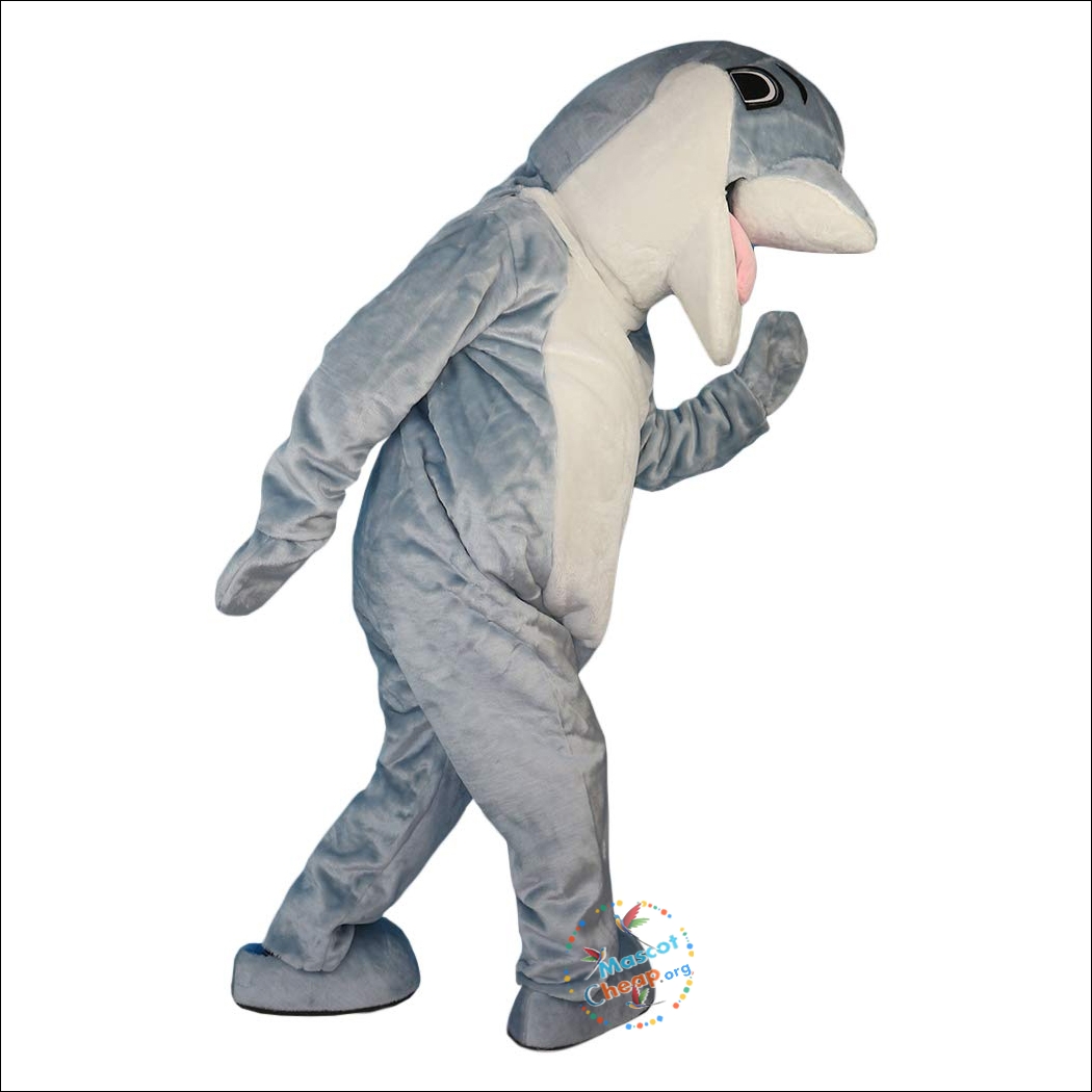 Blue Dolphin Cartoon Mascot Costume