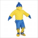 Blue Sports Eagle Cartoon Mascot Costume