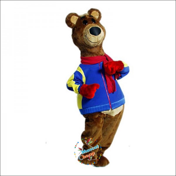 Brisky Bear Mascot Costume