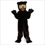 Brown Bear Cartoon Mascot Costume