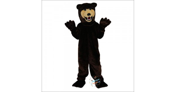 Brown Bear Cartoon Mascot Costume