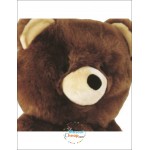 Brown Power Bear Mascot Costume