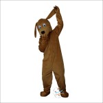 Brown Dog Cartoon Mascot Costume