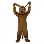 Brown Dog Cartoon Mascot Costume