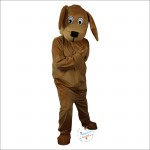 Brown Dog Cartoon Mascot Costume