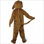 Brown Dog Cartoon Mascot Costume