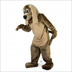 Brown Dog Cartoon Mascot Costume