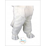 White Shaggy Cat Mascot Costume