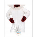 White Cute Cat Mascot Costume