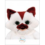 White Cute Cat Mascot Costume