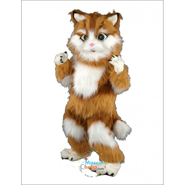 Long Plush Cat Mascot Costume