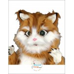 Long Plush Cat Mascot Costume