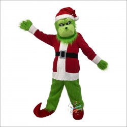 Christmas Grinch Mascot Costume