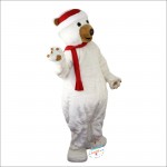 Christmas Polar Bear Mascot Costume