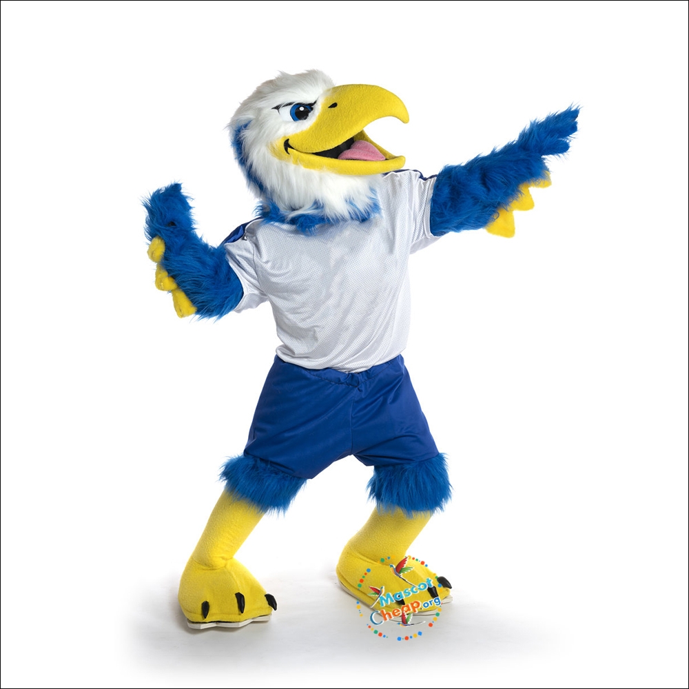 College Handsome Eagle Mascot Costume Free Shipping