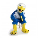 College Handsome Eagle Mascot Costume