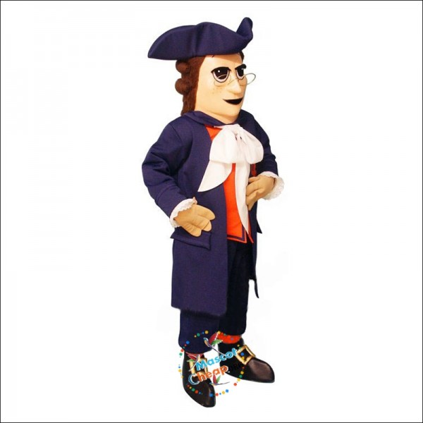 Colonial Man Mascot Costume