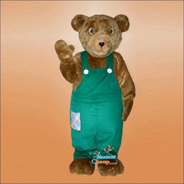 Corduroy Bear Mascot Costume