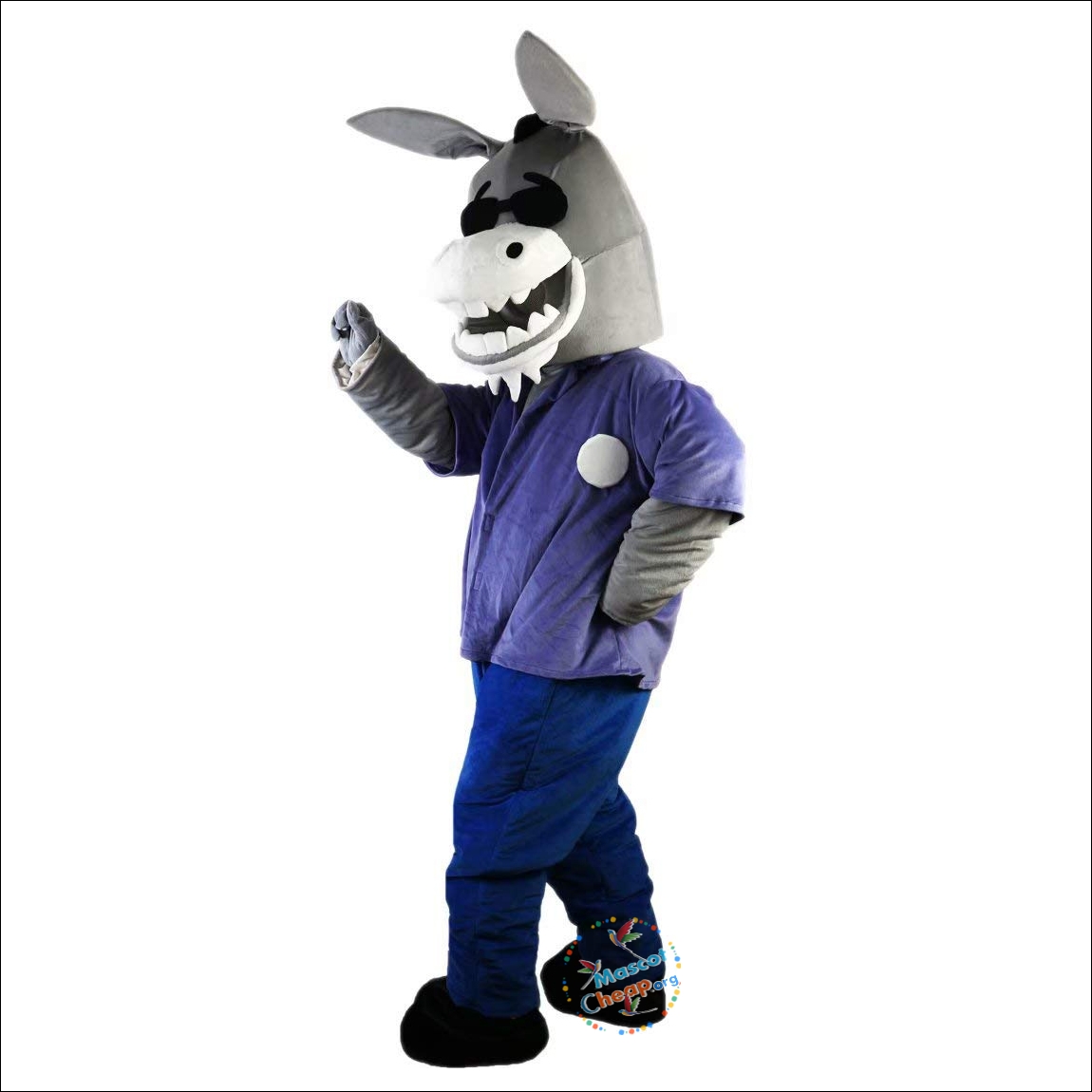 Donkey Cartoon Mascot Costume