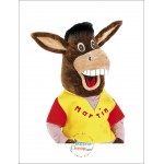 Cute Happy Donkey Mascot Costume