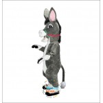 Gray Donkey mascot costume