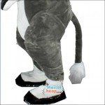 Gray Donkey mascot costume