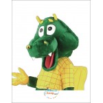 Green Cute Dragon Mascot Costume