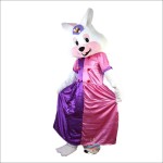 Easter Bunny Costume Adult Size Faux Fur Shaggy Mascot Costume