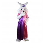 Easter Bunny Costume Adult Size Faux Fur Shaggy Mascot Costume