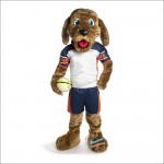 Friendly Lovely Dog Mascot Costume