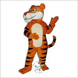 Friendly Tiger Mascot Costume