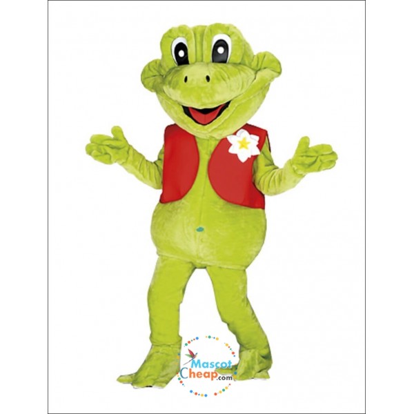 Frog Mascot Costume Happy