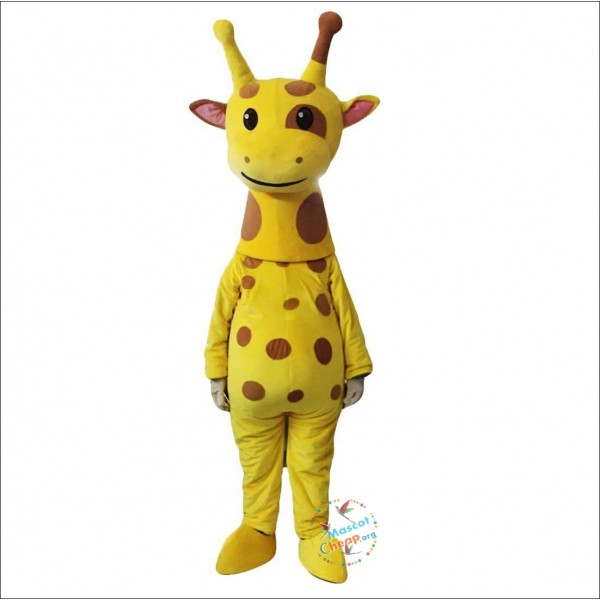 Giraffe Cartoon Mascot Costume