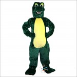 Green Crocodile Cartoon Mascot Costume