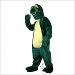 Green Crocodile Cartoon Mascot Costume