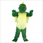 Green Dinosaur Magic Dragon Mascot Costume