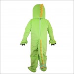 Green Dinosaur Mascot Costume