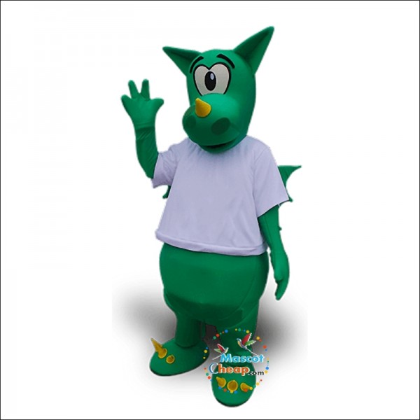 Green Dragon Mascot Costume