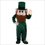 Green Dwarf elf Genius Mascot Costume