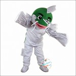 Green Fish Cartoon Mascot Costume