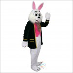 Green Suit Easter Bunny Mascot Costume