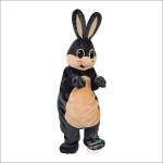 Grey Bunny Rabbit Mascot Costume