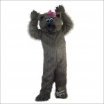 Grey Cat Cartoon Mascot Costume