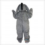 Grey Donkey Jackass Neddy Cartoon Mascot Costume