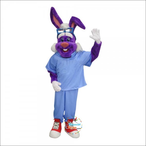 Handsome Dr Rabbit Mascot Costume