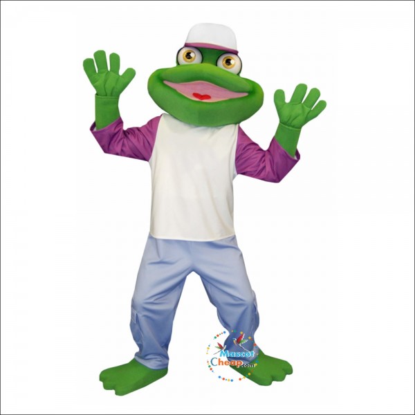 Happy Frog Mascot Costume