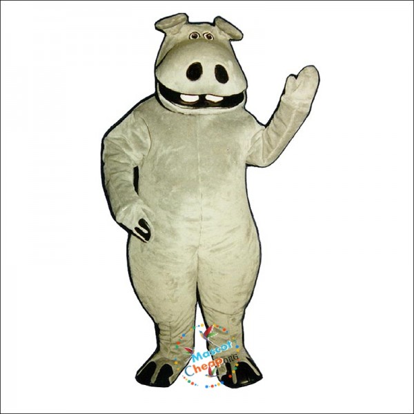 Hippie Hippo Mascot Costume